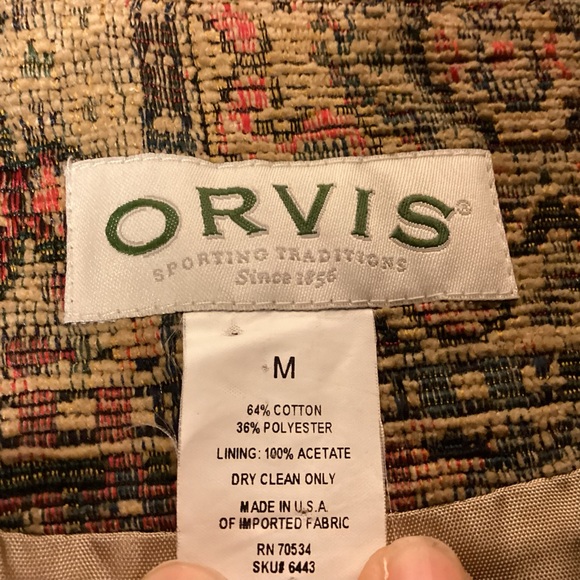 Vintage Orvis Womens Tapestry Vest made in USA size Medium - Picture 7 of 9